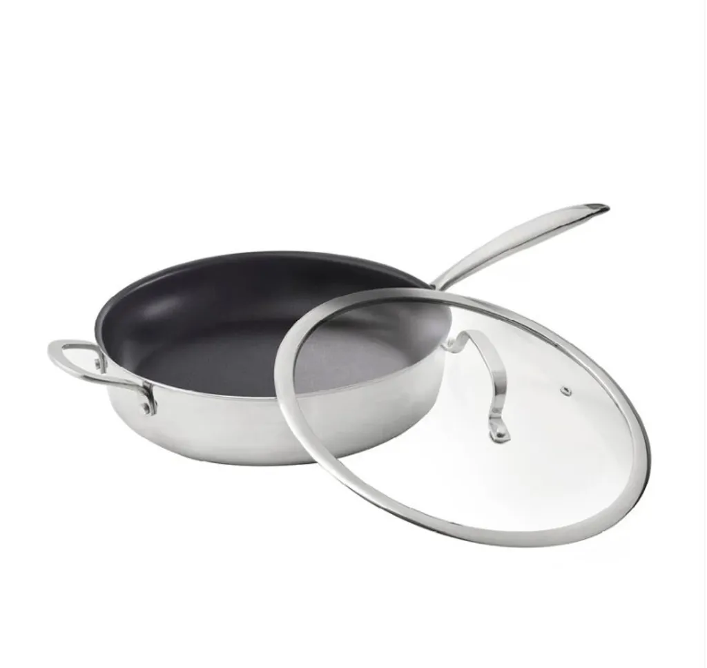 Padella Antiaderente Inox Tri-Ply Senza PFAS e PFOA | Cucina Sana