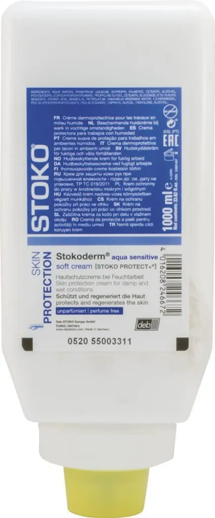 Crème barrière spéciale eau Stokoderm Aqua Pure 1000 ml Travail