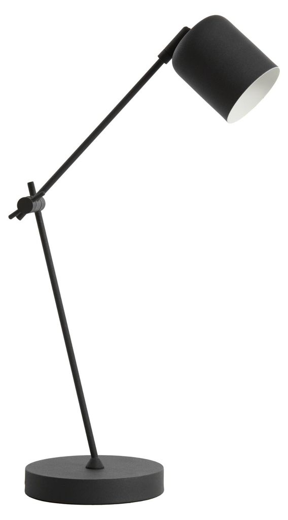 Light & Living - Tischleuchte Rijeka - Mattschwarz - Ø8cm Tischlampe - Nachttischlampe, Wohnzimmer, Schlafzimmer
