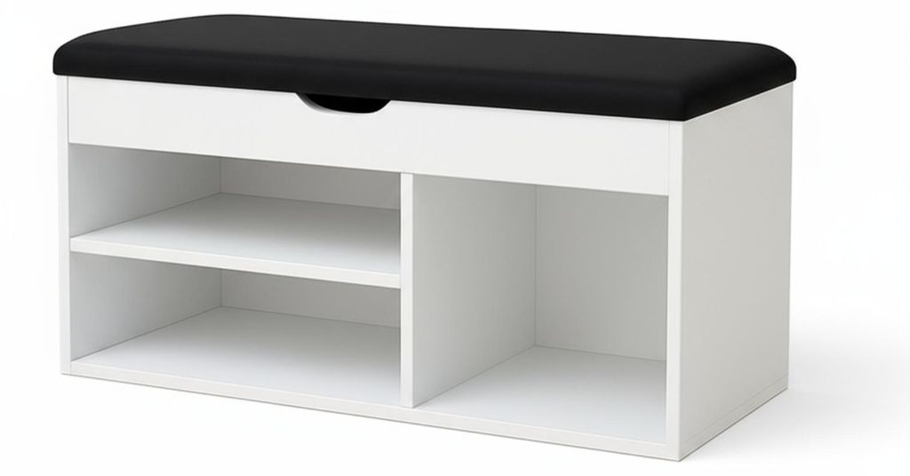 Stojan na topánky so sedadlom TRIA, 80 x 43 x 30 cm Obrázok produktu 