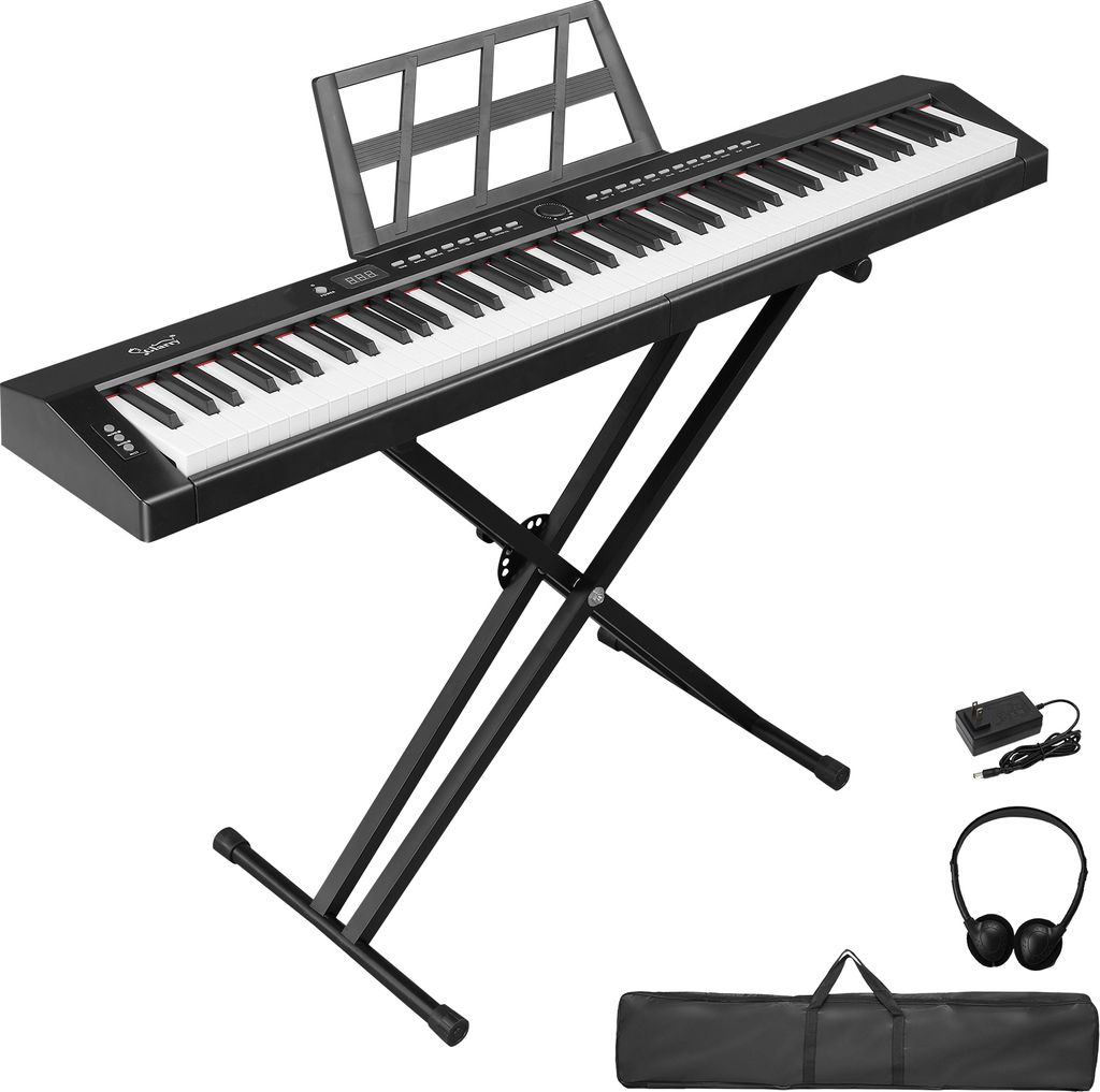 FCH Digital Piano 88 Tasten, Keyboard mit Keyboardständer,E Produktbild