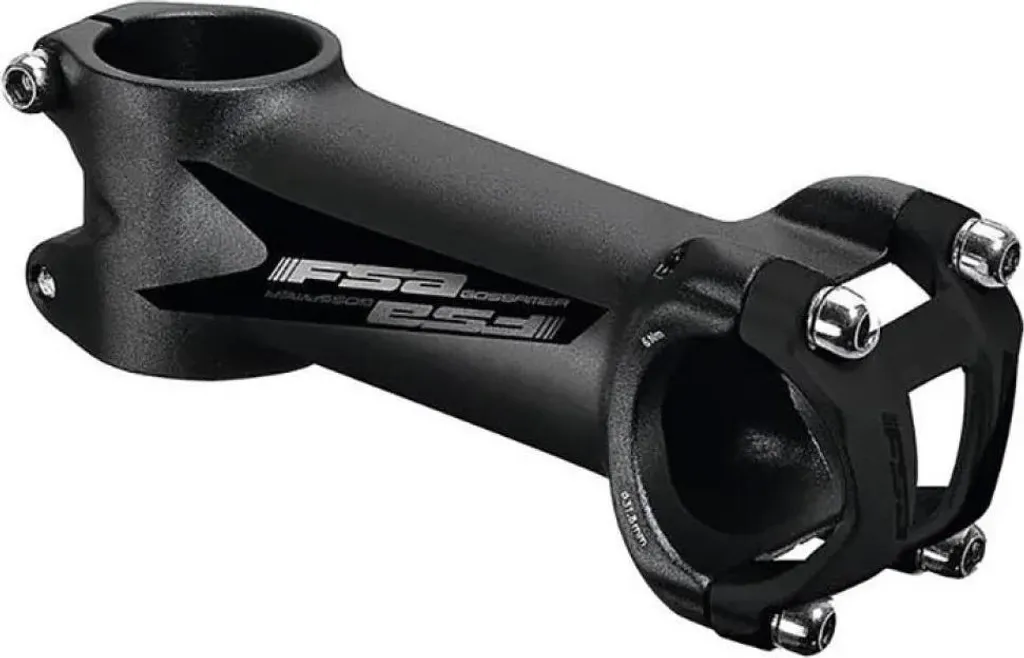 Potence FSA Gossamer +/- 6° 130 mm Noir pour Vélo de Route et VTT