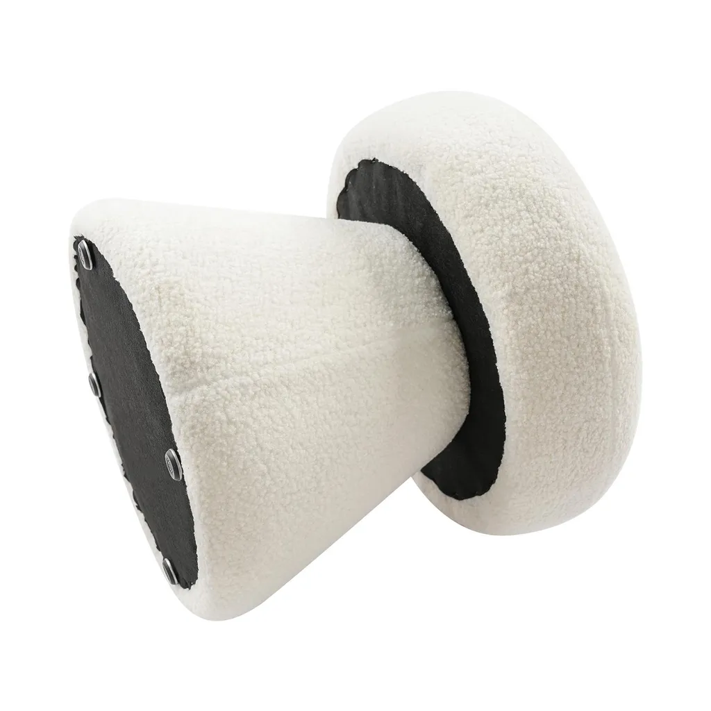 Pouf blanc vanité compact pour optimiser l'espace de votre petit dressing - 7