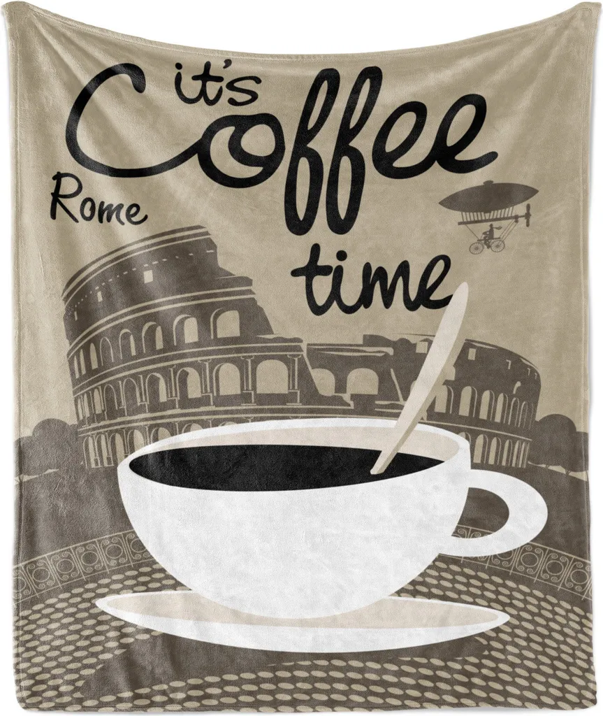Coperta ABAKUHAUS Flanella 175x230 cm | Design Caffè Roma Colosseo