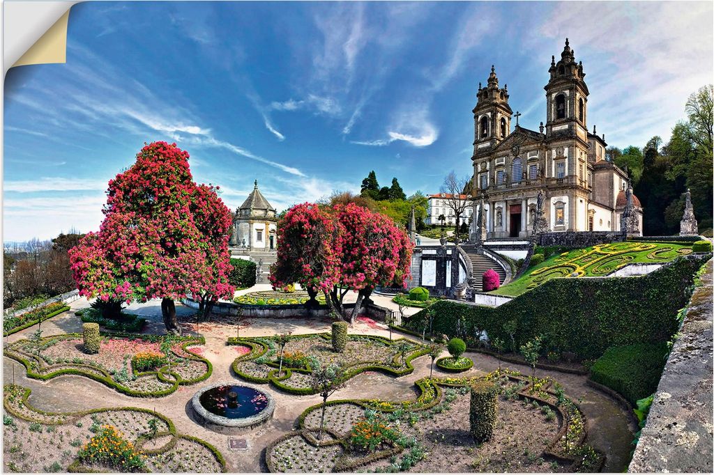 ARTland Wandbild, selbstklebend Bom Jesus do Monte in Braga - Portugal Größe: 60x40 cm