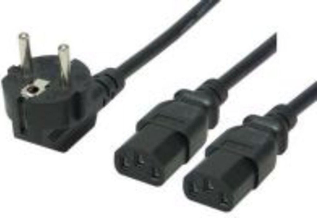 Equip Stromkabel - power CEE 7/7 (M) zu power IEC 60320 C13
