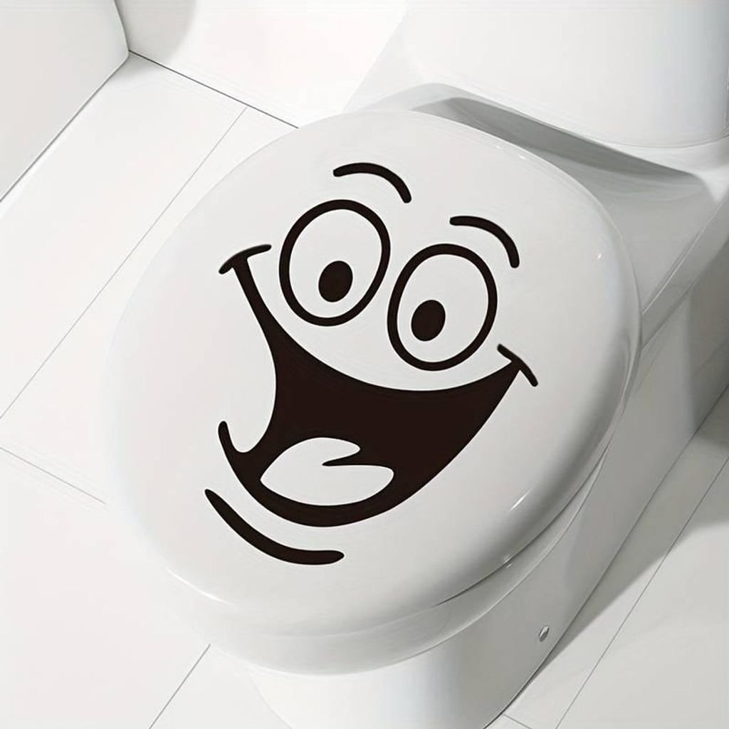 GKA WC Deckel Aufkleber Smile lächelndes Gesicht Produktbild 