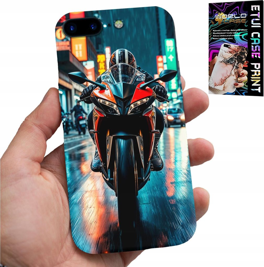 Hülle Für Iphone ( 7 Plus ) - Motorrad, Motorraddesigns + Glas
