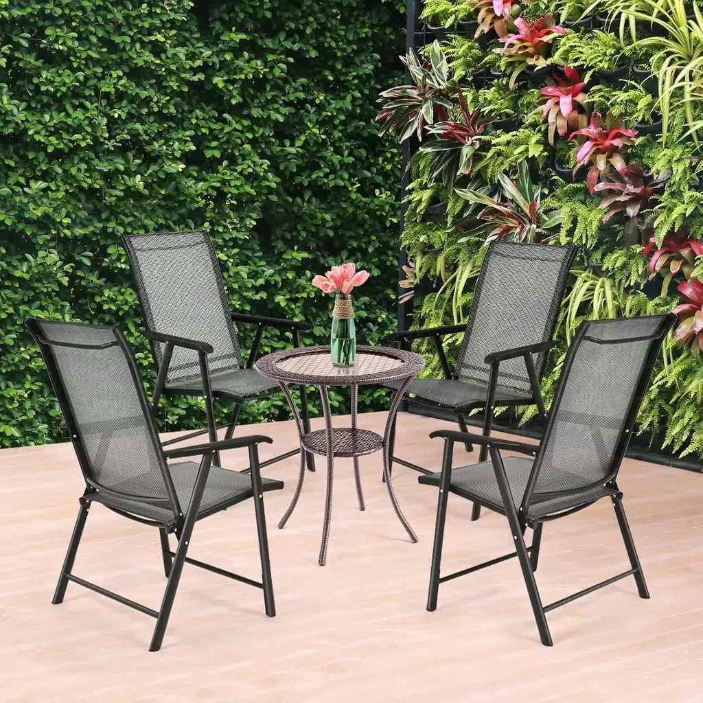 Table bistrot en rotin robuste : la solution durable pour votre jardin - 2