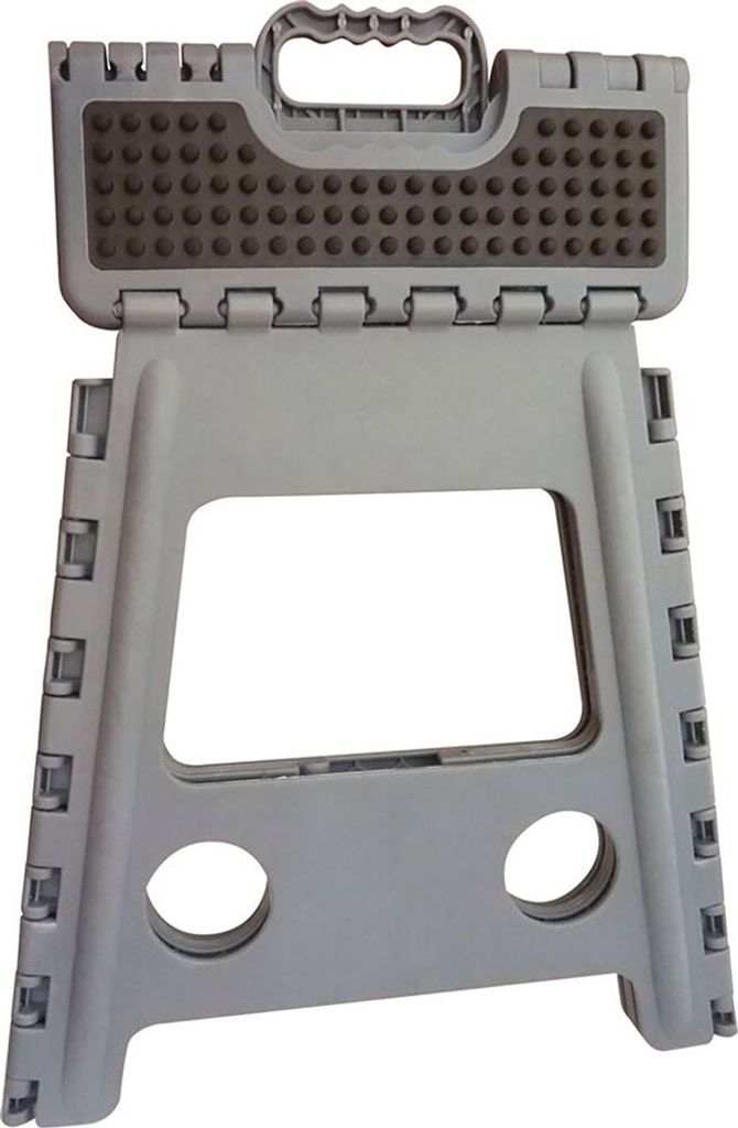 Hippo-tonic Klappbarer Tritthocker Silber Silber One Size