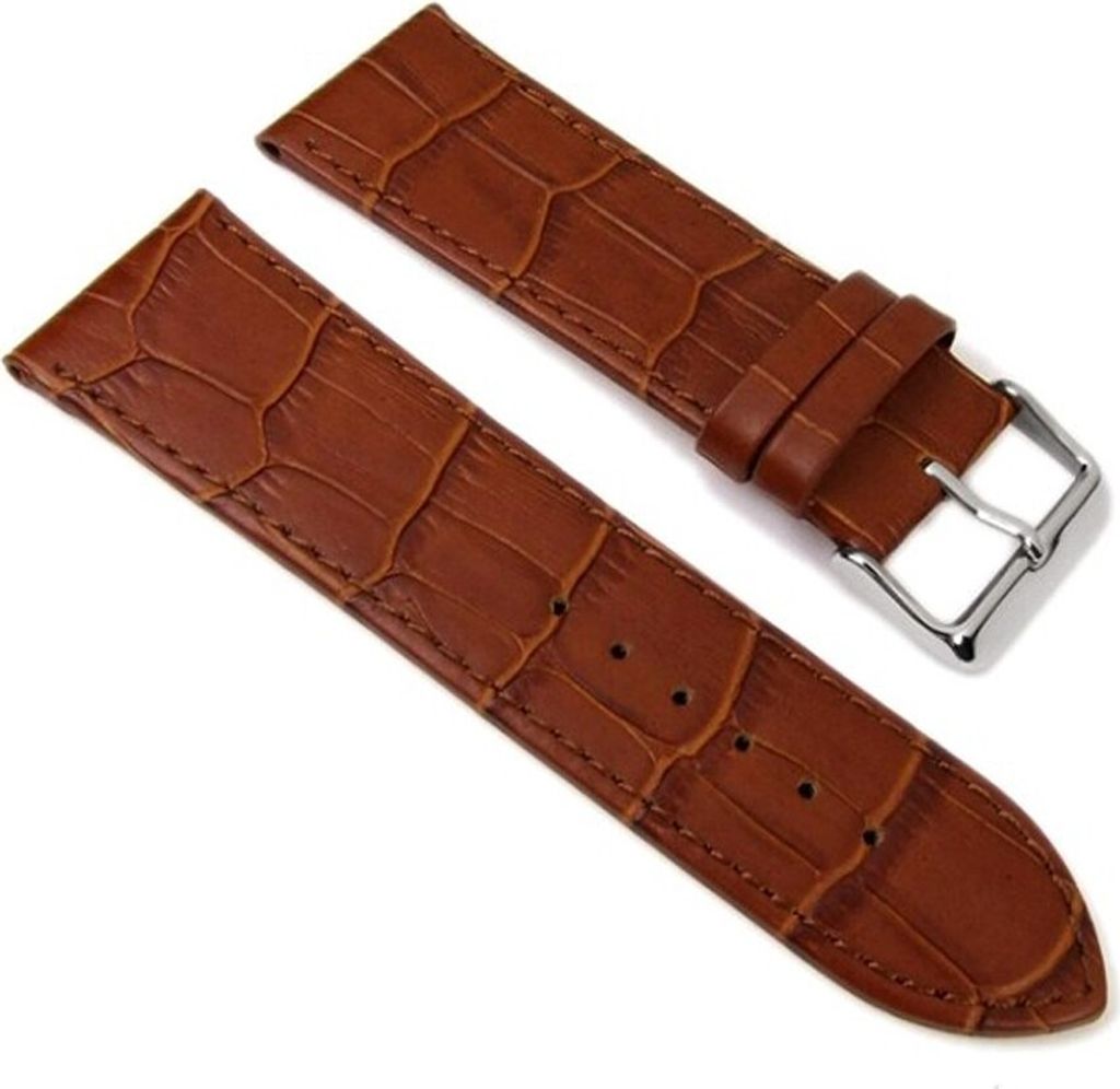 Uhrenarmband Kalbsleder Braun Louisiana Prägung 21934S, Produktbild 
