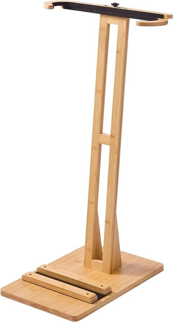 Vertical Surfboard Stand, Wooden Surfboard Rack for Storage and Display, Adjustable & Freestanding Board Stand Organizer with Padding, for Wakeboar...