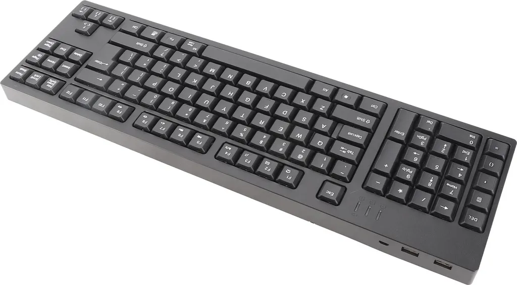 Clavier pour gaucher filaire 109 touches avec double interface USB Noir - 4