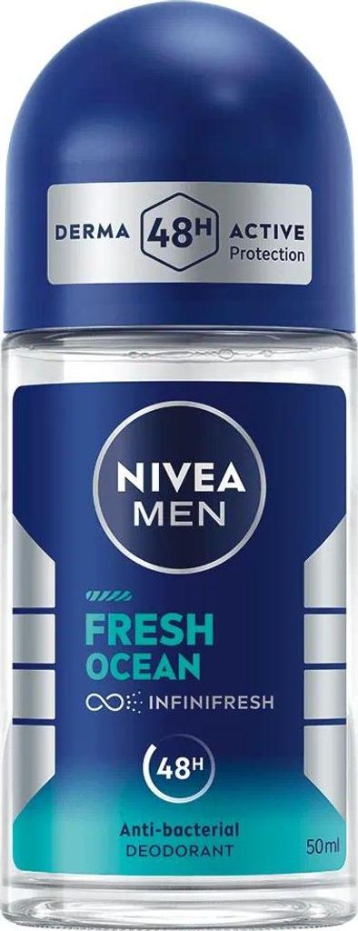 NIVEA MEN Fresh Ocean Roll-On Deodorant - 50 ml