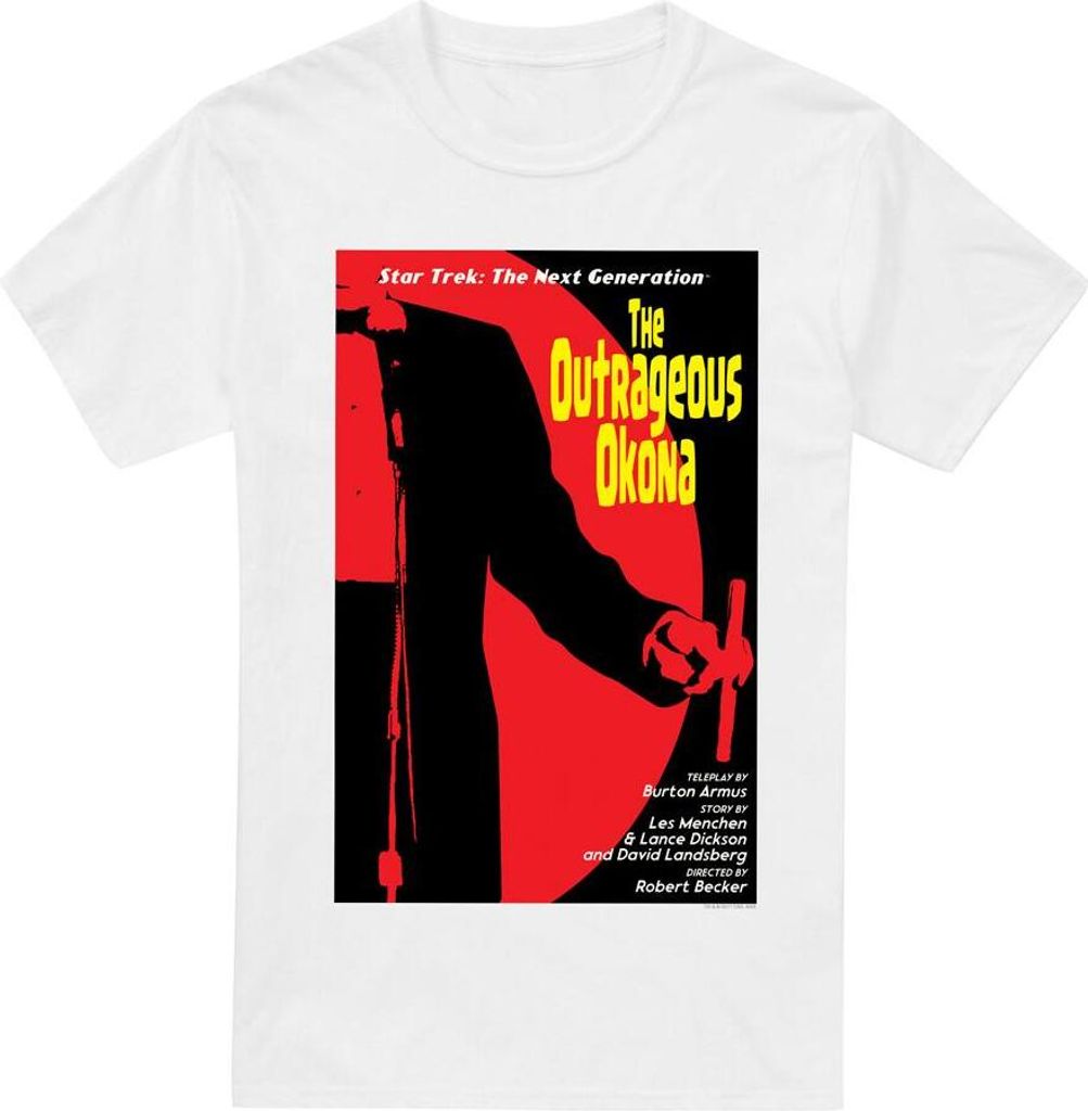 Star Trek - "The Next Generation Season 2 Episode 4" T-Shirt für Herren TV14010 (L) (Weiß)