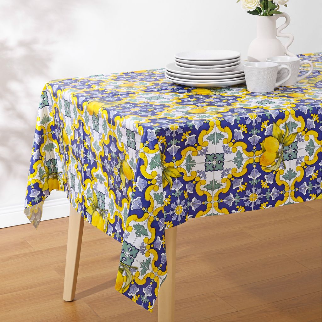 Jemidi Abwaschbare Tischdecke Wachstuch - Wasserdicht aus PVC - Wachstischtuch abwischbar - Wachstischdecke abwaschbar - Tischdecke Outdoor rechteckig