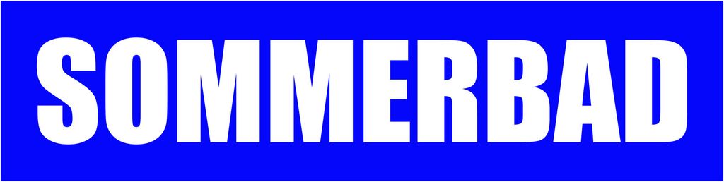 KIWISTAR - Werbeplane - Sommerbad - 150cmx50cm - Plane Banner Gerüstplane