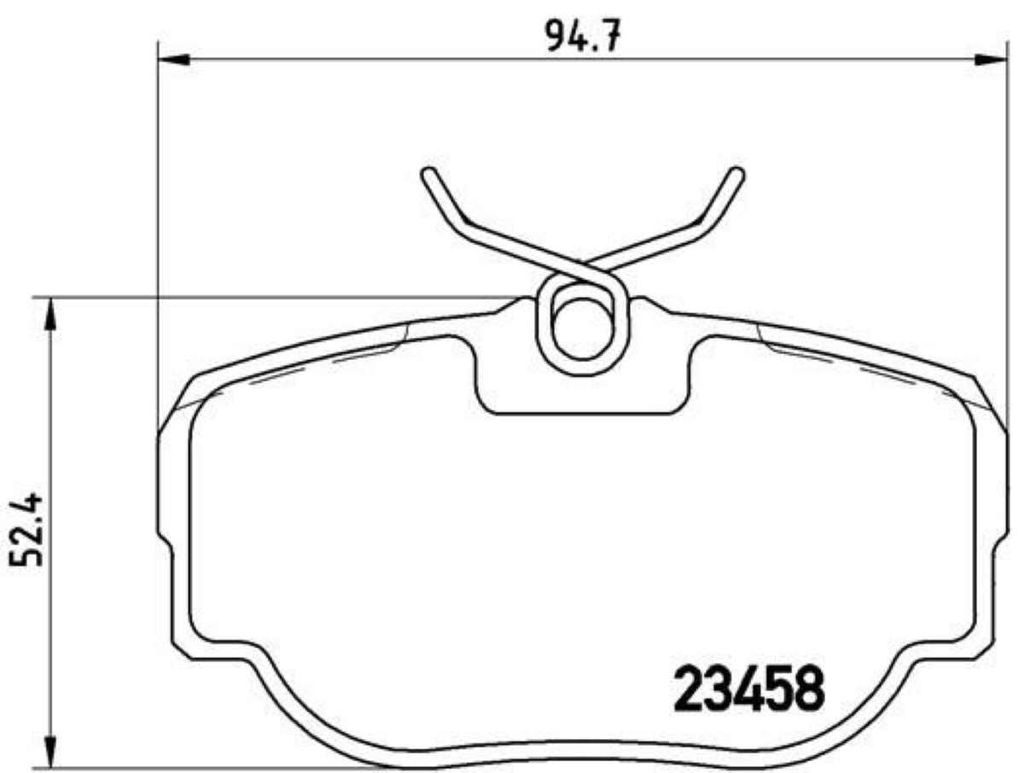 Brembo Bremsbelagsatz, Scheibenbremse Hinterachse P 44 009