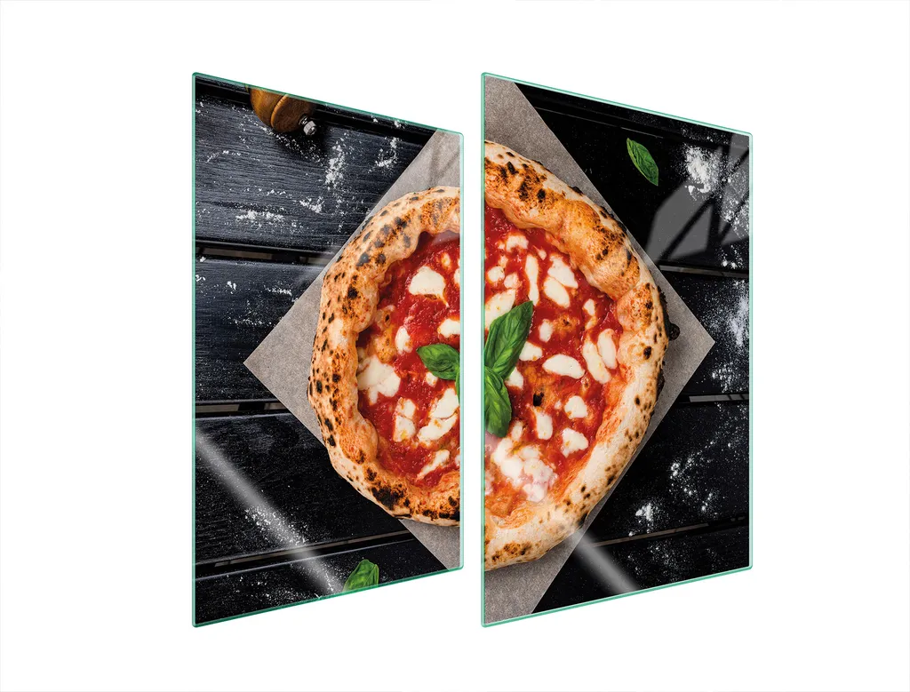 Piastre copri fornelli 2 pezzi 35x52 ceramica copri piano cottura vetro tagliere pizza legno
