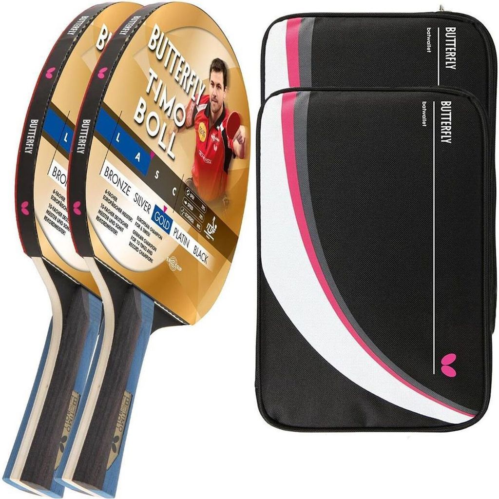 Butterfly 2x Timo Boll Gold 85021 Tischtennisschläger + 2x Produktbild 