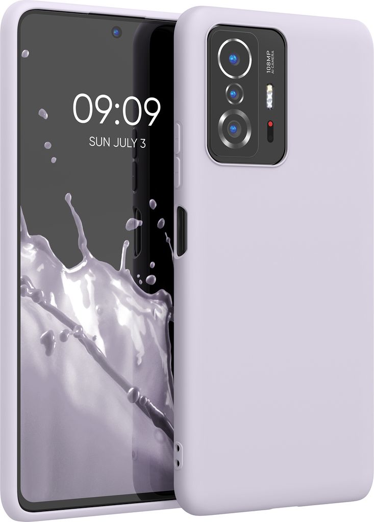 Kwnobile Necklace Case Für Xiaomi 11T / 11T Pro – Silikon-Hülle Mit Umhängekordel, Bordeaux-violett, Elastisch & Rutschfest