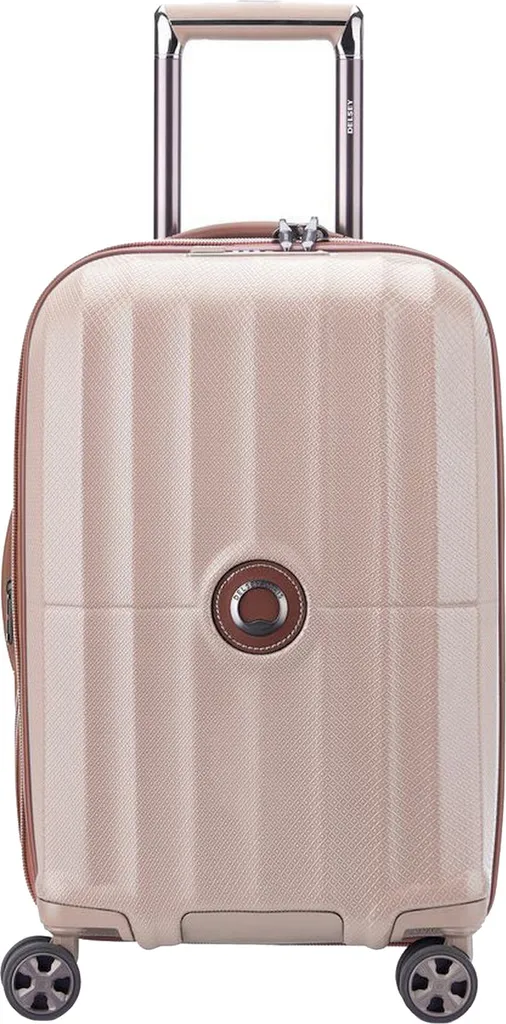 DELSEY PARIS Carrousel Valise Cabine 55cm Rose extensible 4 doubles roues