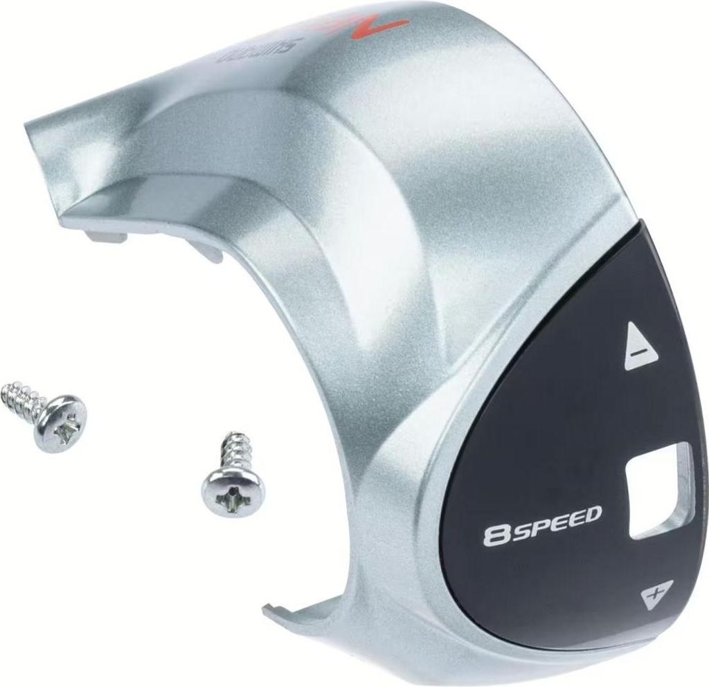 SHIMANO ABDECKUNG GANGANZEIGE MIT SCHRAUBEN SL-C6000-8 SILBER - präziser Schu...