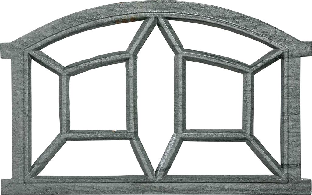Fenster grau Stallfenster Eisenfenster Scheunenfenster Eisen 64cm Antik-Stil (n)
