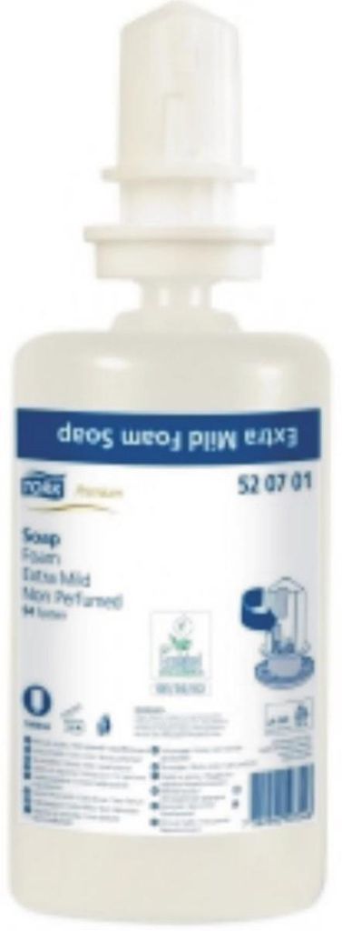 Tork 520701, Haut, Schaumseife, Pumpenflasche, Nachfüllen, Produktbild 