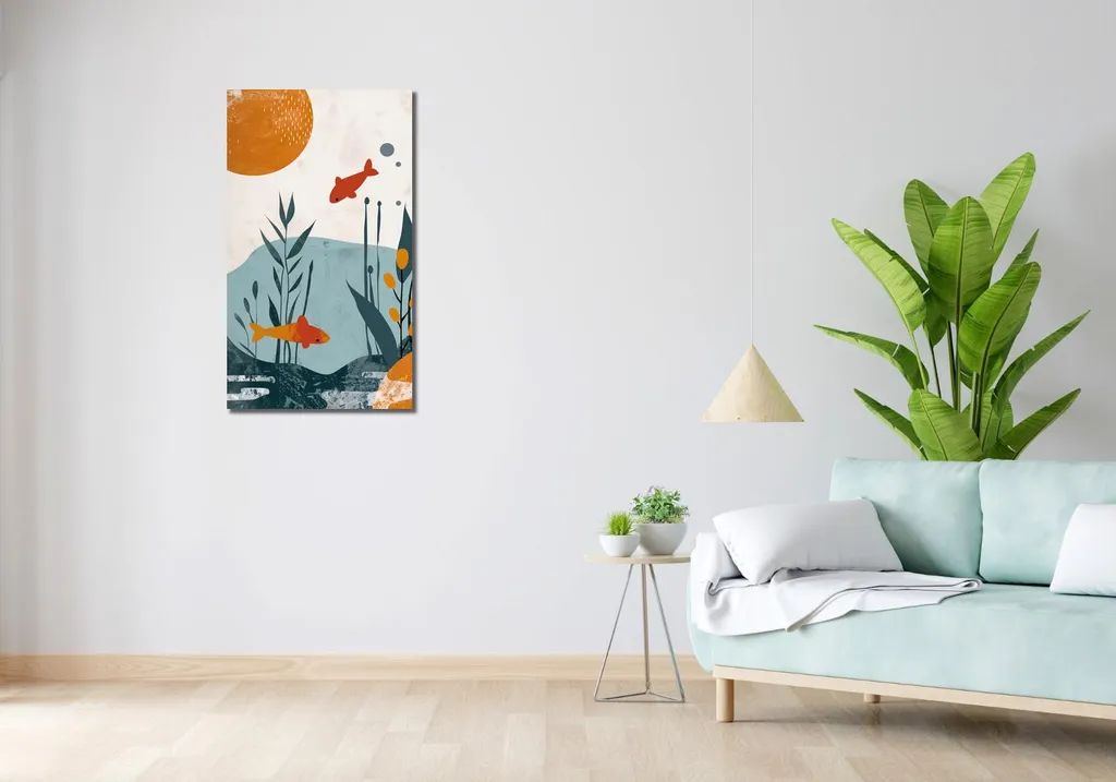 Quadro 50x90 cm Mondo sottomarino - 2