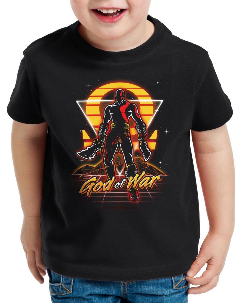 style3 Retro War God T-Shirt für Kinder