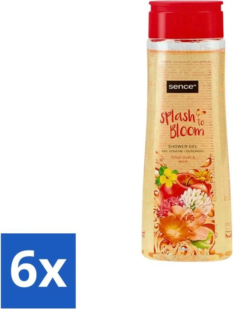 Sence - Body-X Twilight Amber - Gel doccia - Per donna - 500 ml - Confezione risparmio - 6 pezzi