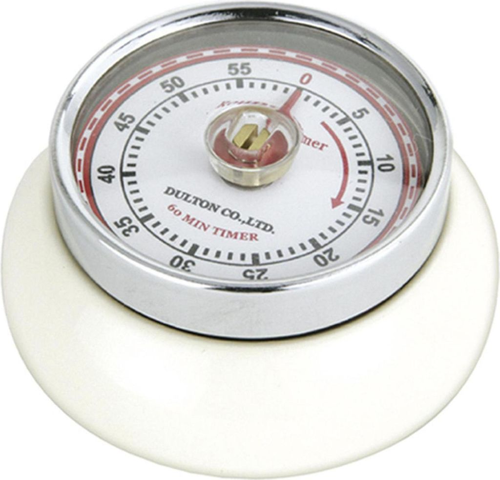 ZASSENHAUS Minuteur look rétro 3cm Ø7cm crème Image du produit 