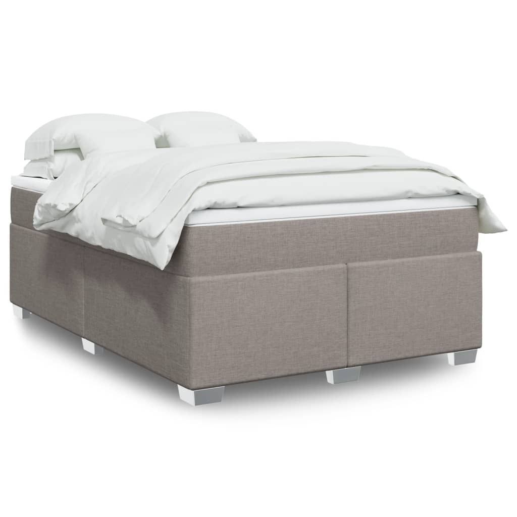 Maison Exclusive - Boxspringbett mit Matratze Taupe 140x200 cm Stoff
