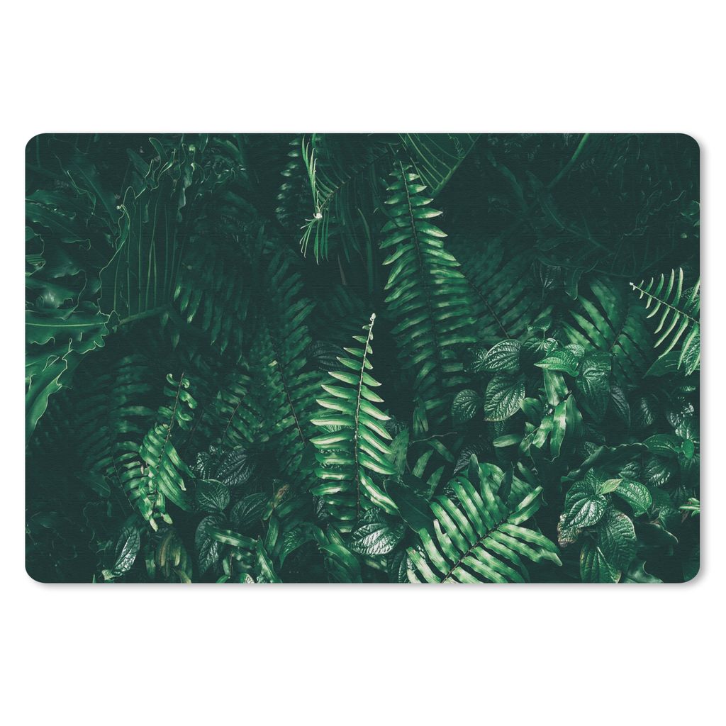 MuchoWow Mauspad Mousepad Blätter - Dschungel - Natur - Tropisch - Pflanzen 27x18 cm - Mousepads - Maus Mat - Pad - Mausunterlage - Büroartikel...