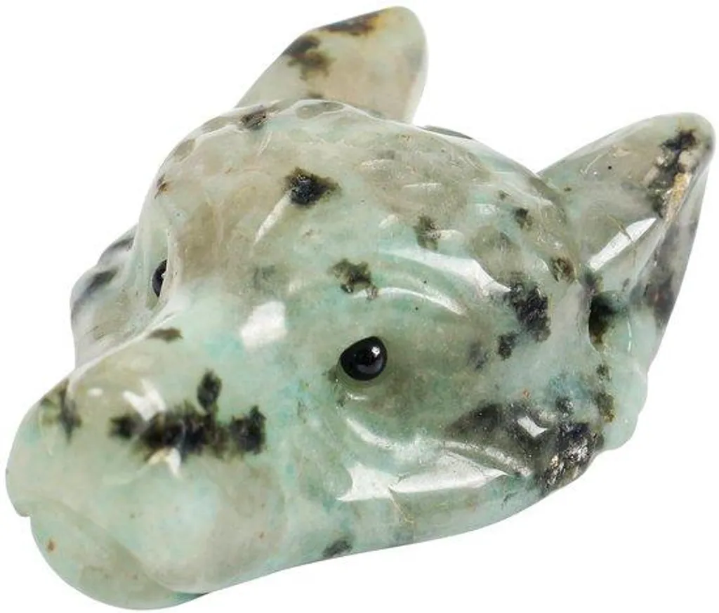Loup en pierre de sésame 40mm pour lithothérapie et totem bien-être