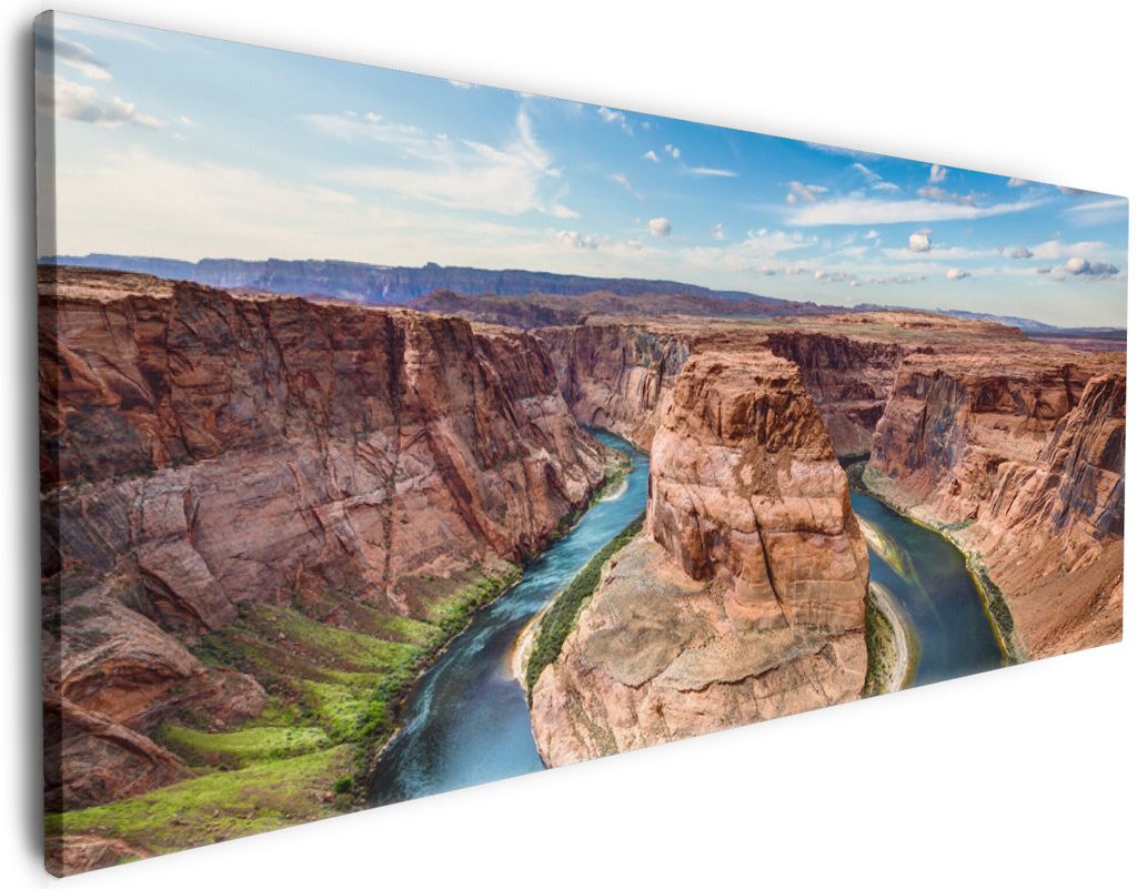Wallario Premium Leinwandbild Grand Canyon in Größe 60 x 150 cm