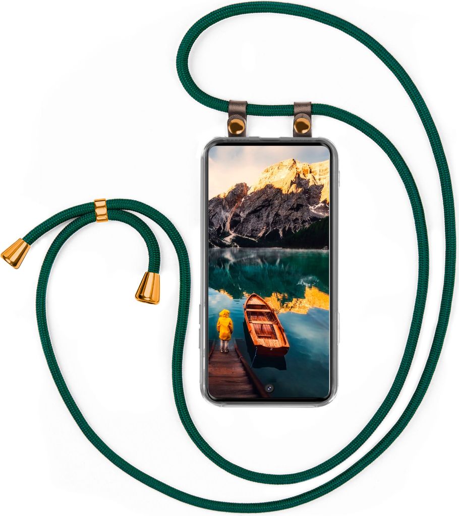 UMHÄNGEHÜLLE + KORDEL für Samsung Galaxy S20, Farbe:Dunkelgrün