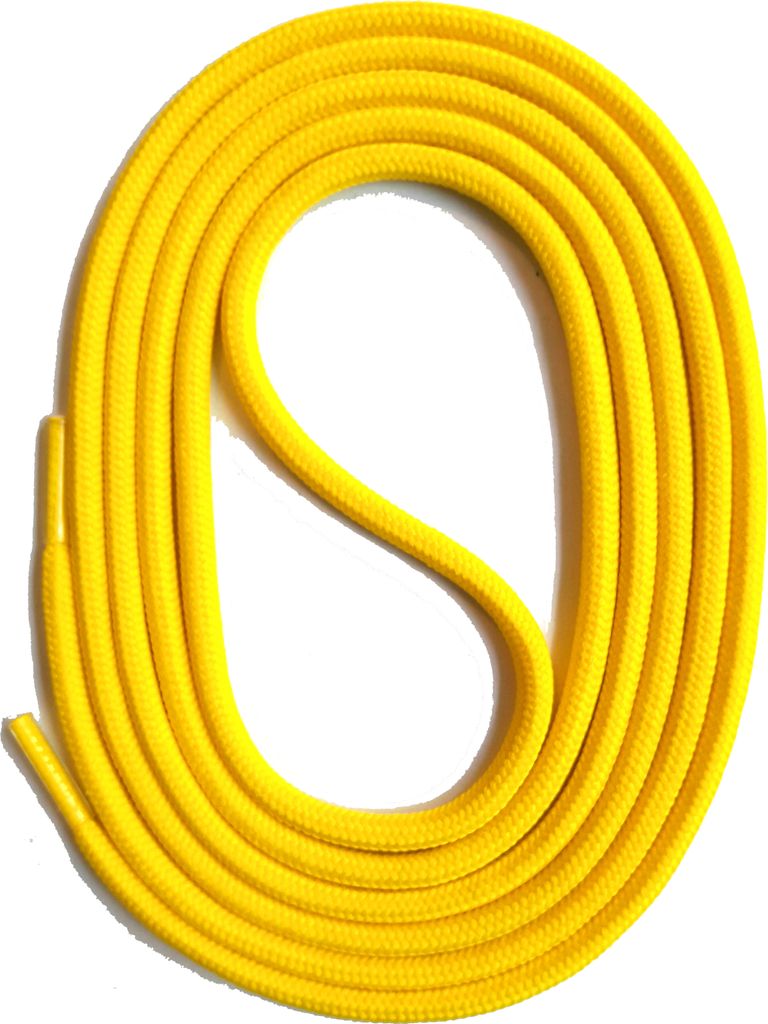 SNORS Schnürsenkel rund - GELB - 3mm - 150cm Produktbild 
