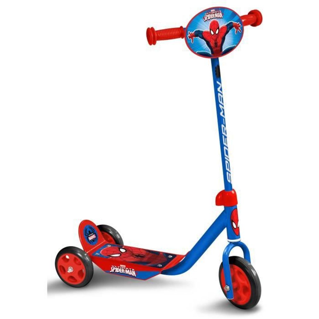 Scooter Spiderman Kinder Kinderroller 3 Räder MondoTrettroller  Twist & Roll 