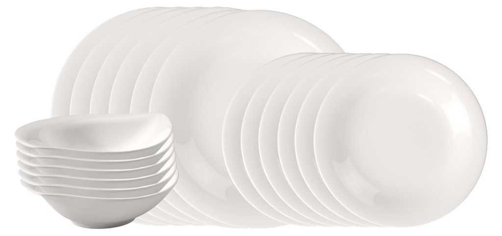 like. by Villeroy & Boch Essential Dinner-Set, 18 Stück. EC Immagine del prodotto 