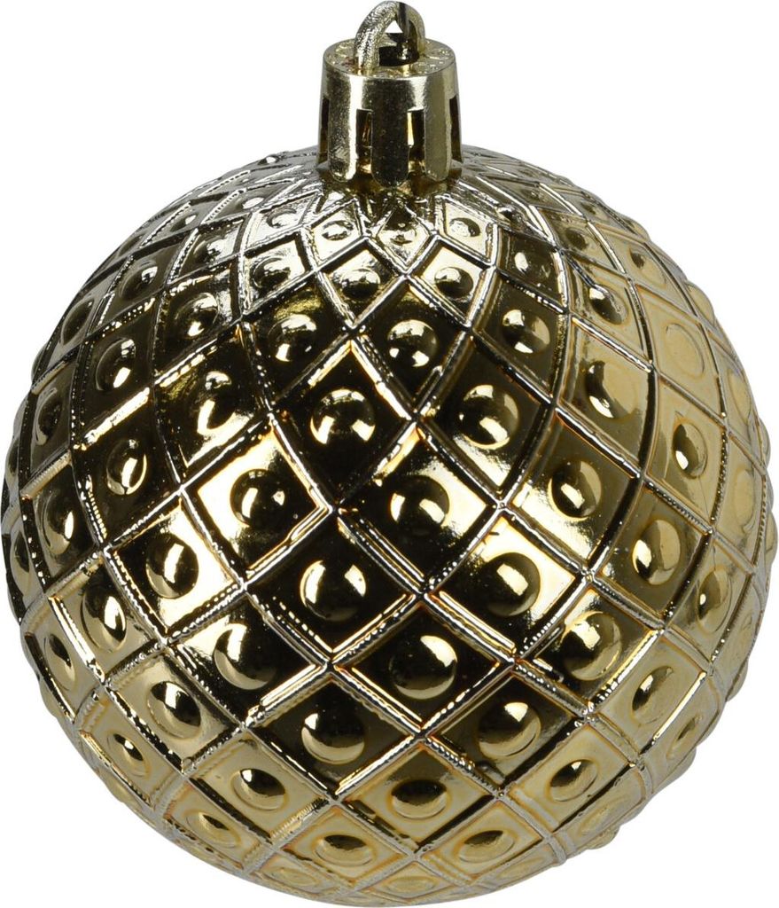 Bruchsichere Weihnachtskugeln Gold 6 cm 35 St