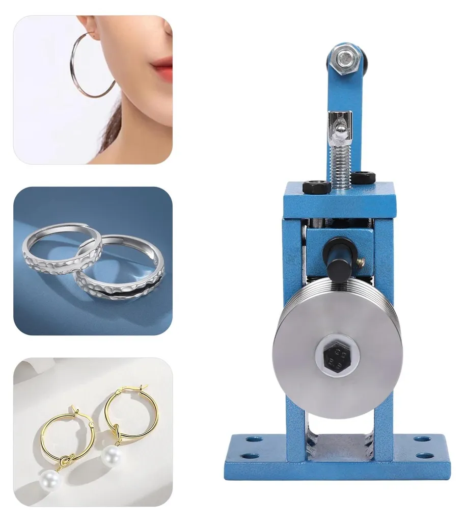 Machine à cintrer les bijoux manuelle bleue avec 6 matrices de 1 à 6 mm - 5