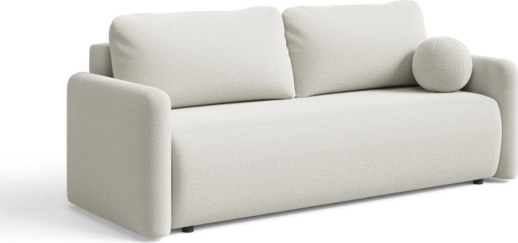 Sofa mit Schlaffunktion - Creme - Leicht zu Reinigen - mit Produktbild 