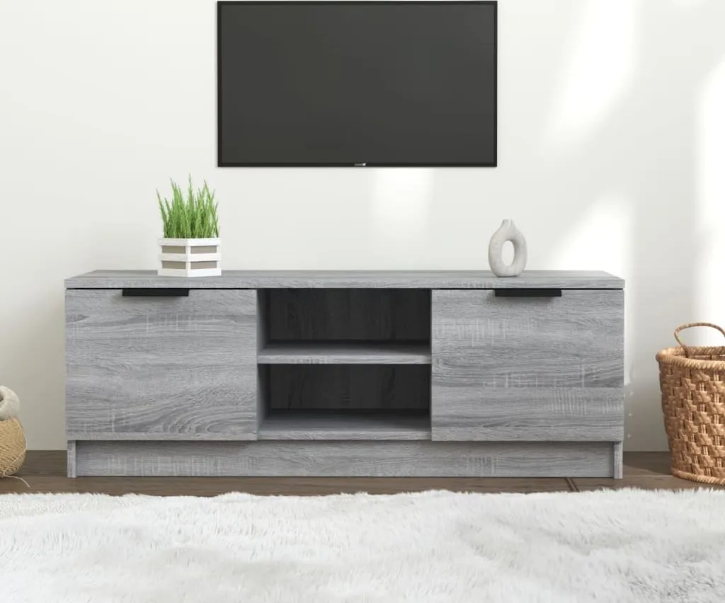 Maison Exclusive - Mobile TV grigio Sonoma 102x35x36,5 cm Materiale ligneo
