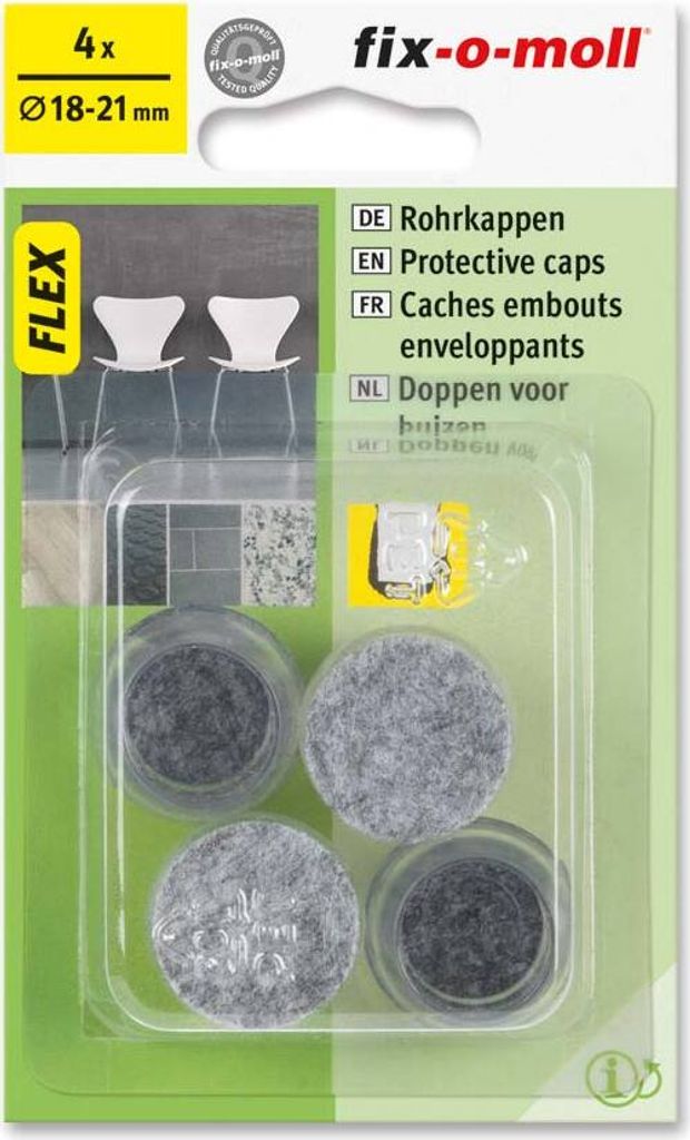 Rohrkappen Flex 18 mm - 21 mm fix-o-moll