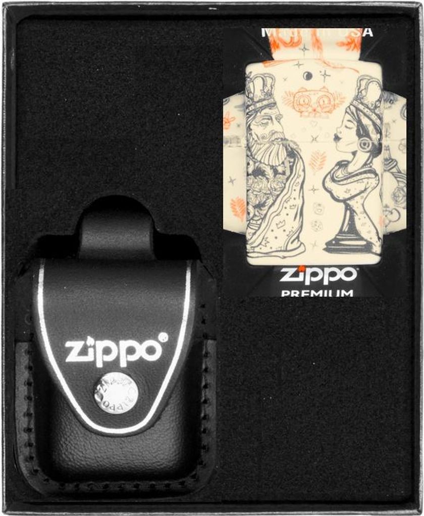 ZIPPO Feuerzeug Schachdesign Geschenkset Nr. 3