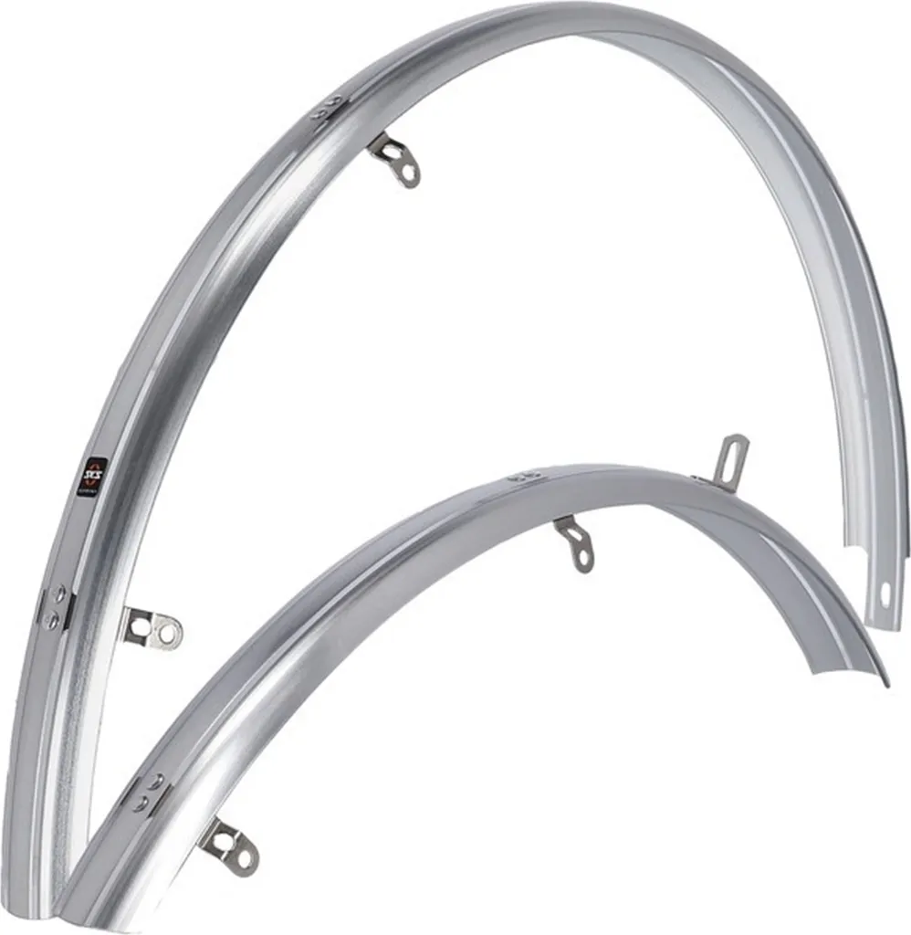 Garde-boue Vélo 28 Pouces SKS Argent 35mm - Kit Complet Avant et Arrière