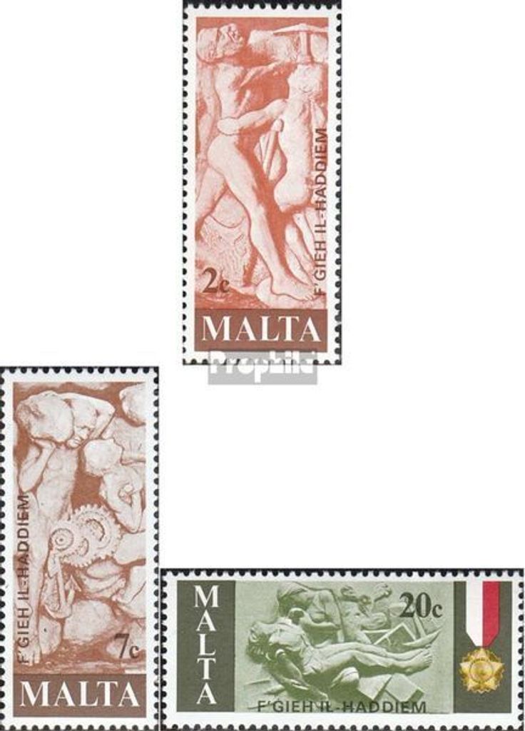 Briefmarken Malta 1977 Mi 556-558 (kompl.Ausg.) postfrisch Arbeiter