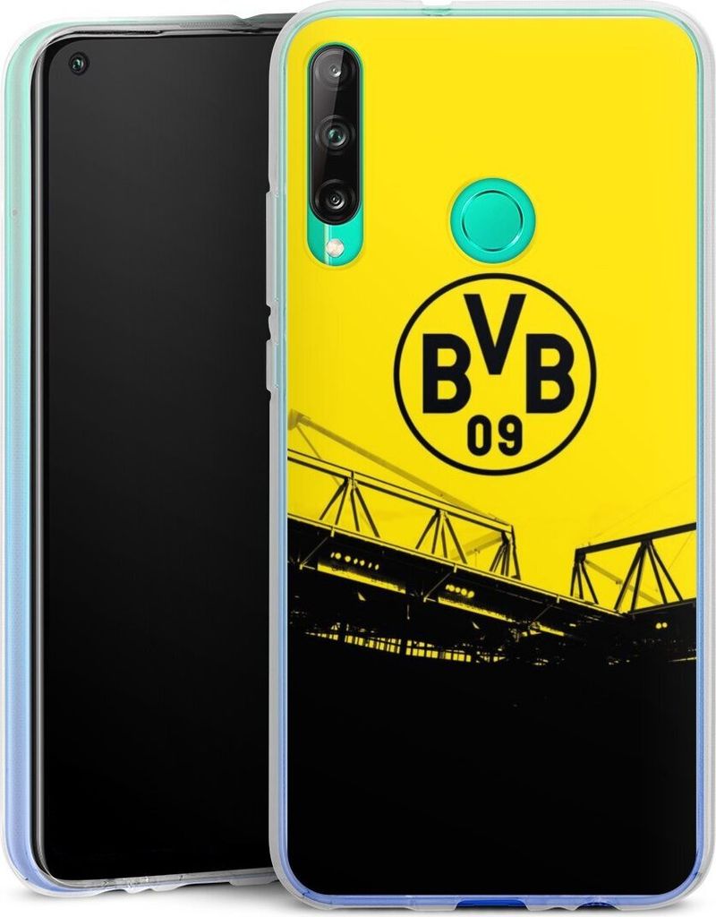 DeinDesign Handyhülle für Huawei P40 Lite E Silikon Hülle Case Smartphone Schutzhülle BVB Borussia Dortmund Fanartikel